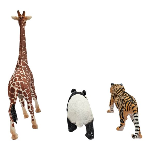 Schleich Giraffe Giant Panda Tiger Wild Life Figures Hand Painted Realistic Toys - Picture 4 of 12